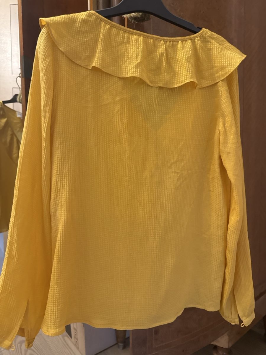 Sezane Camicette: Bluse Seide Gelb Sezane Grösse 34 neuwertig – Nuovo (secondo la descrizione) da Zollikerberg venduto da juneja79 4