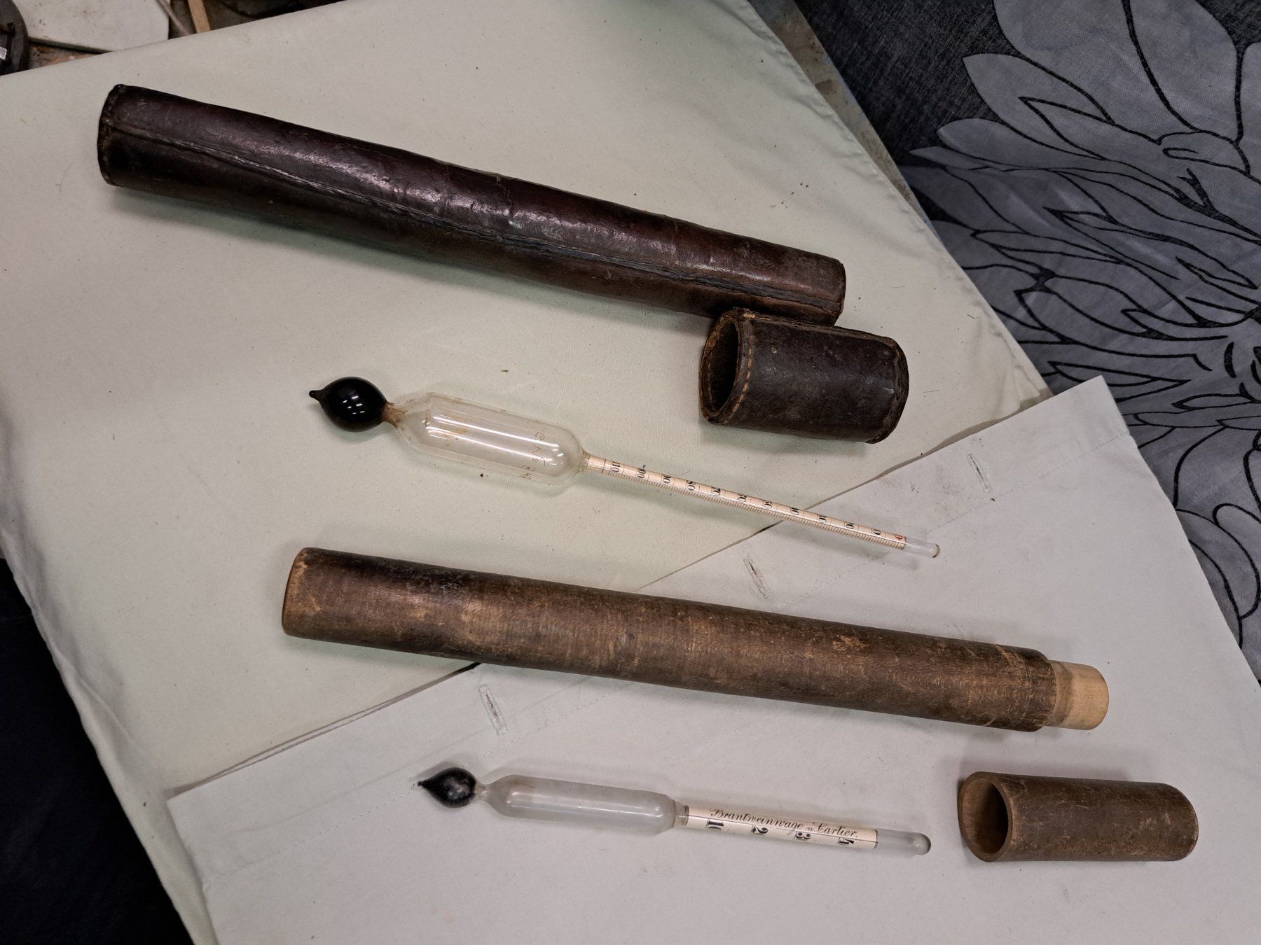 Misurare: 2x Antike Branntwein Prober ca.1920 – Usato da Grossdietwil venduto da mahsoumi
