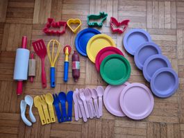 Kinder Spielzeuggeschirr Spielset Kochen Backen Küche
