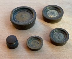 antike Messing Gewichte  5 Stück