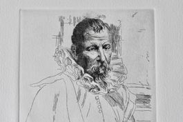 ORIG. RADIERUNG NACH VAN DYCK «BRUEGHEL DER JÜNGERE» 1979