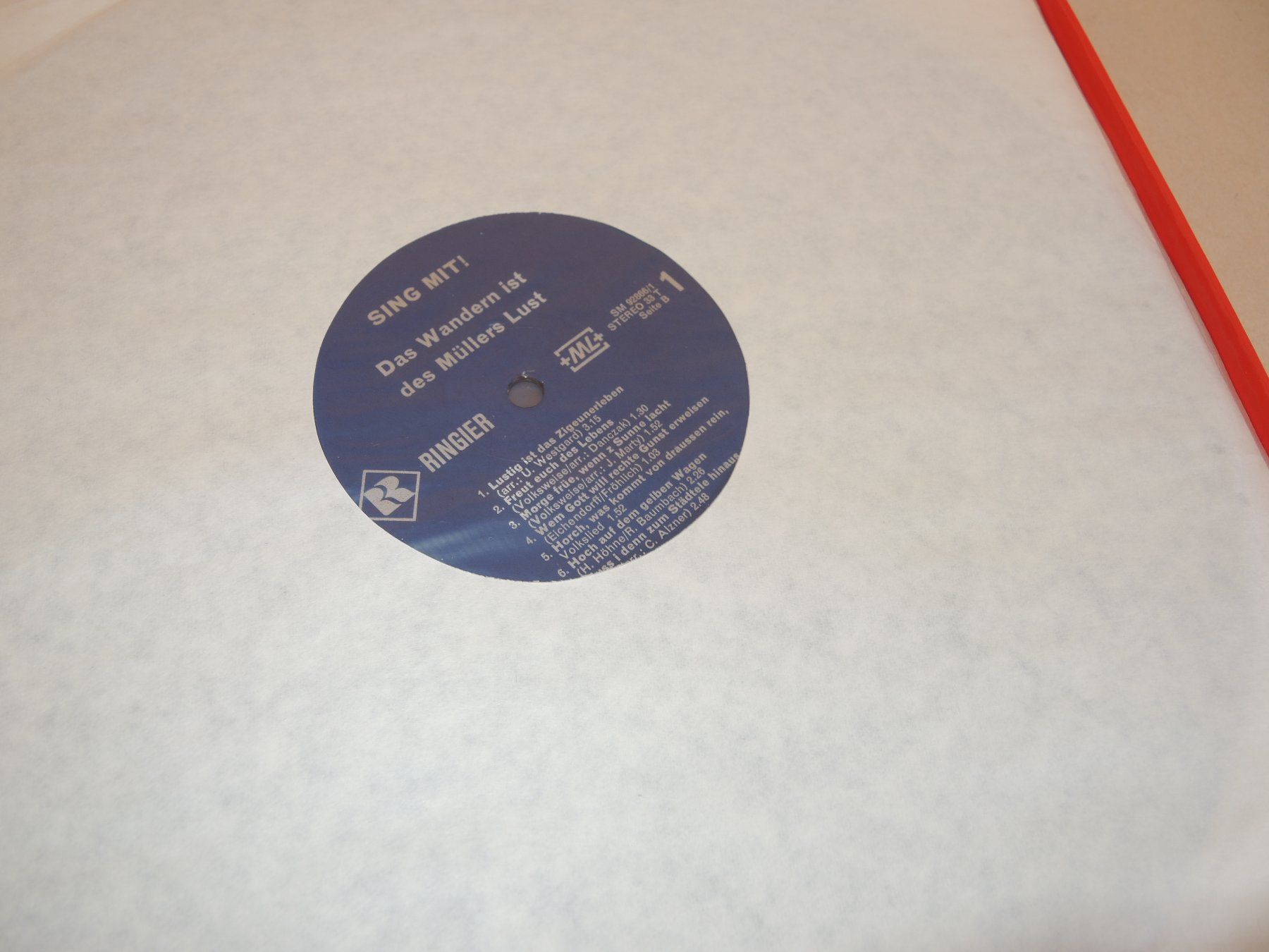 Dischi in vinile: Box SING MIT Wanderlieder z Mitsingen Schallplatte LP Vinyl – Usato da Rorschach venduto da maeck8 4