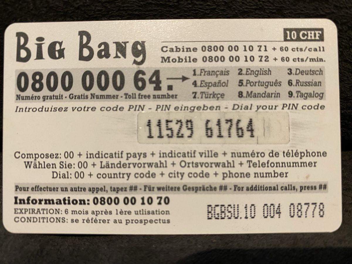 Schede telefoniche: Carte dos 1 – Usato da Lausanne venduto da babacard10 1