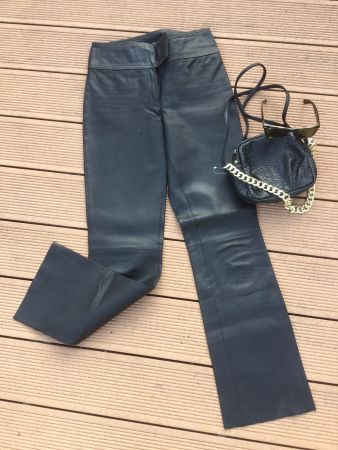 Pantalon en 100% cuir, taille 36 (76cm), jambe 105cm