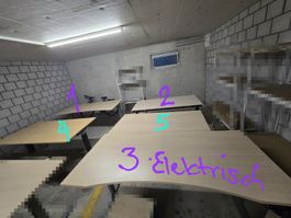Büromöbel Set (5 Tische, 3 Rollkorpusse, 3 Stühle)-ungeprüft