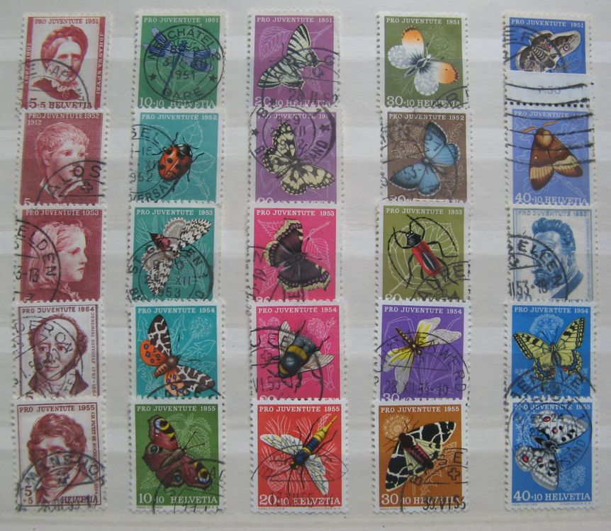 Sharjah 1972 Insekten Briefmarken-Kleinbogen Gestempelt – Komplettsatz 1204-1209 Für Sammler