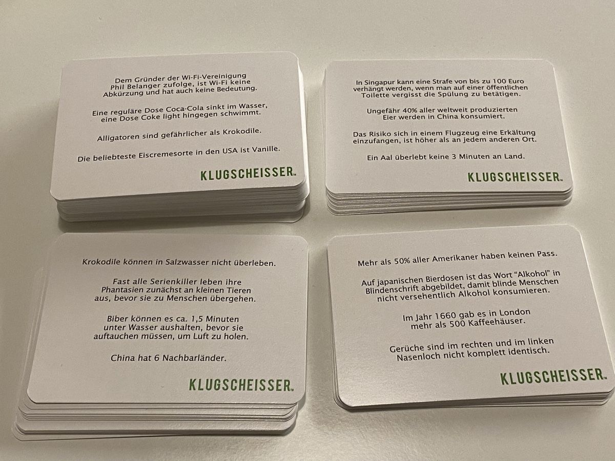 Giochi: Klugscheisser - Edition Wahr oder Falsch – Usato da Bern venduto da demalla 3