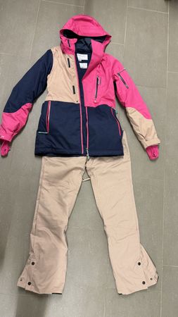 Ski suit O'Neill Explore Freedom pink beige size XS