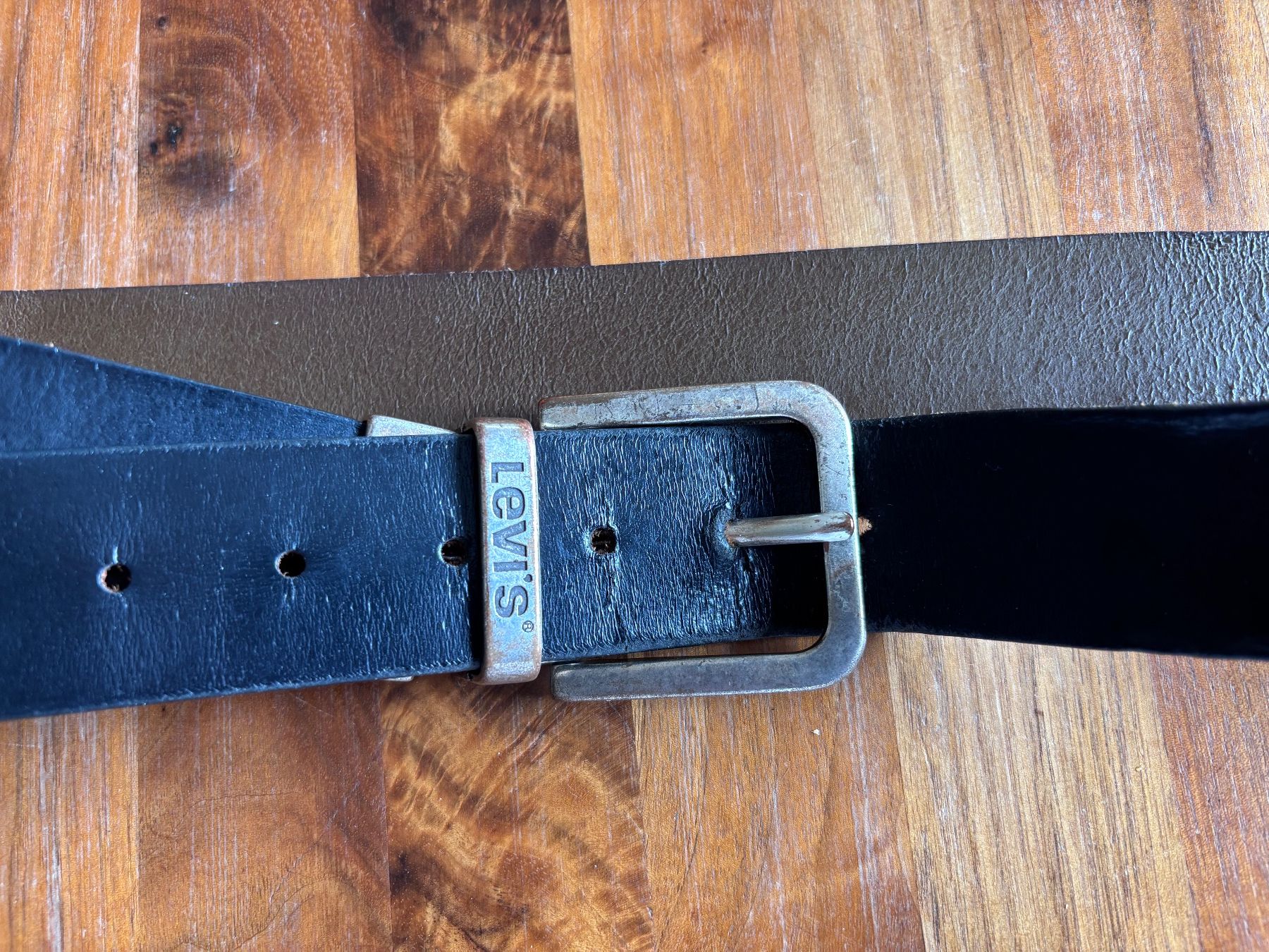 Levi's Cinture: Ledergurt Levis schwarz/braun  110 cm – Usato da Balsthal venduto da Uroby 2