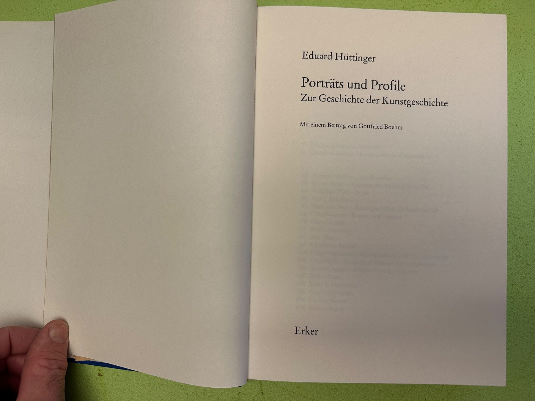 Bücher: Eduard Hüttinger: Porträts und Profile. – Gebraucht aus Zürich von allp 2