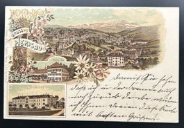 Gruss aus Herisau Litho 