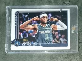 Jaden McDaniels Golden Mirror SSP NBA card