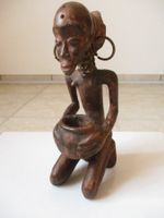 Tribal art premier Skulptur Frau Topf Fruchtbarkeits-Figur