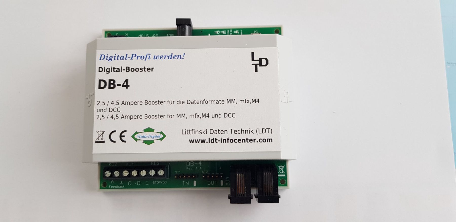 Modellini di ferrovie: 2 Stk Littfinsky DigitalBooster DB-4 – Usato da Obfelden venduto da wanderfredy 1