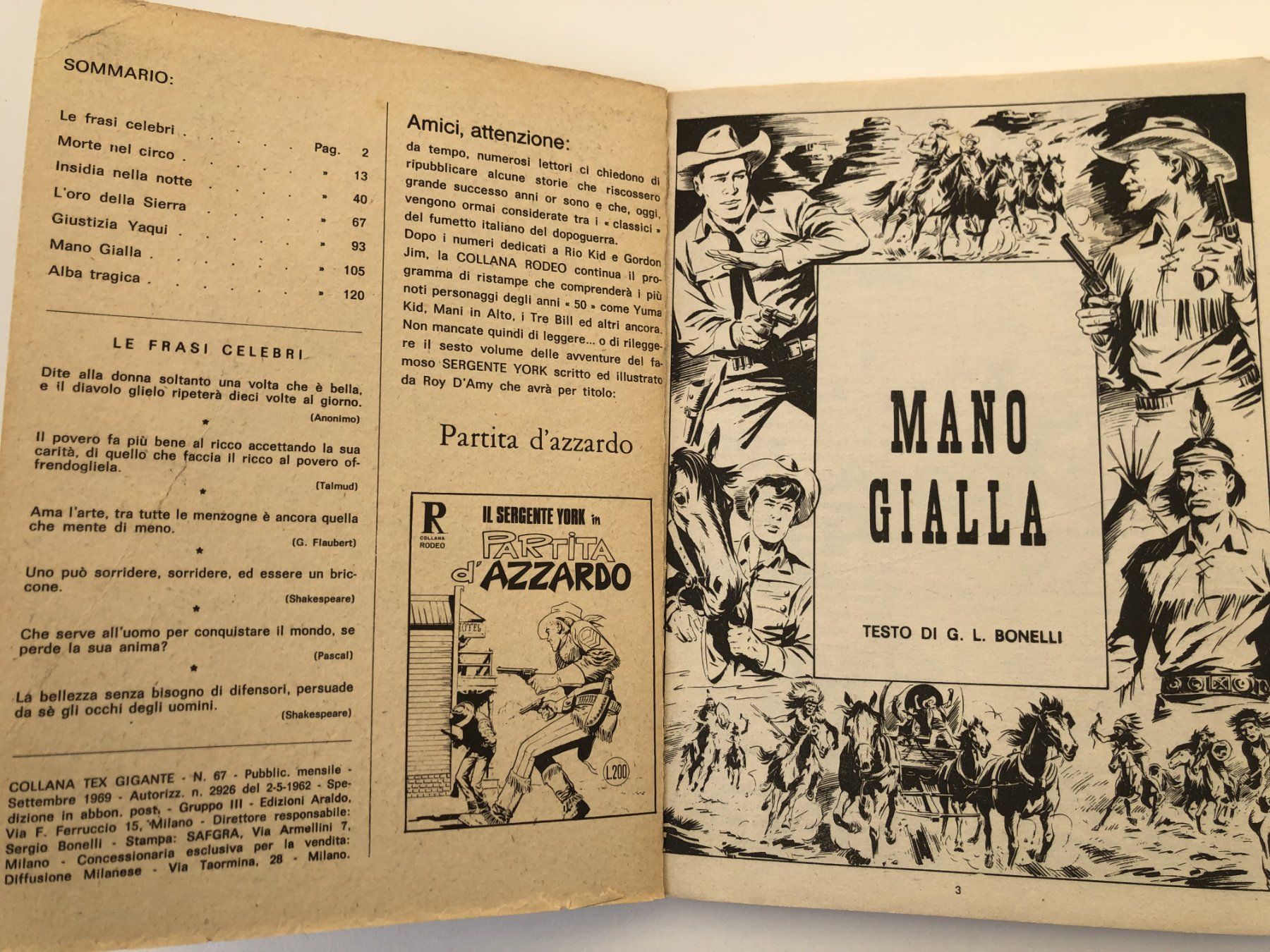 Fumetti: Tex nr. 67 - 200 lire – Usato da Rivera venduto da lor_p69f 2