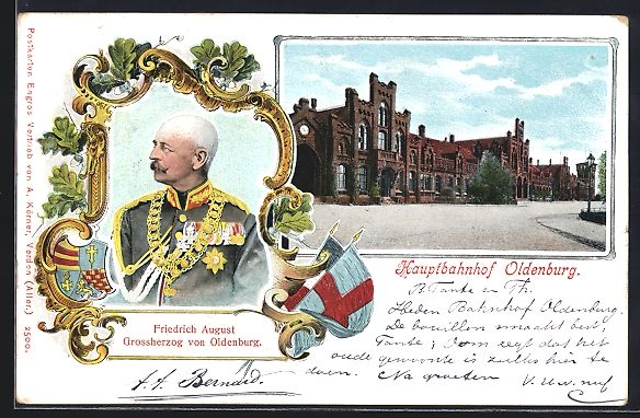Cartoline postali: Oldenburg / O., Strassenpartie am Hauptb – Usato da Berlin venduto da bartko-reher