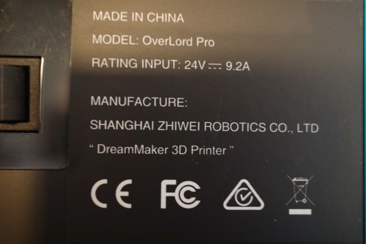 3D Drucker: Dream Maker OverLord Pro 3D printer – Gebraucht aus Solduno von  8