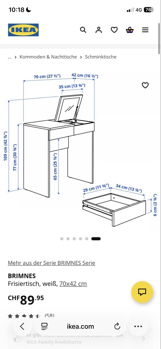 Ikea Schminktische: Schminktisch mit einklappbarem Spiegel – Gebraucht aus Niederweningen von leo_2jlz 3