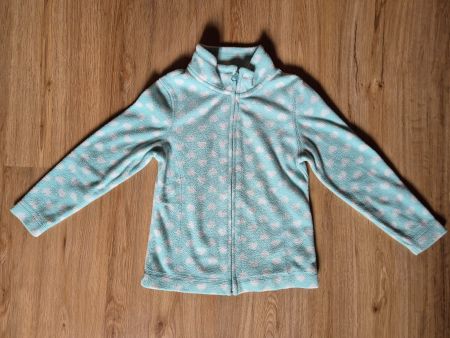 Mädchen Fleece- Jäckli Gr. 110 mit Herzen