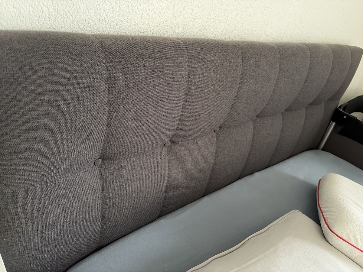 Letti: Doppelbett mit Polsterkopfteil anthrazit – Usato da Ostermundigen venduto da BestPrice_3072 2