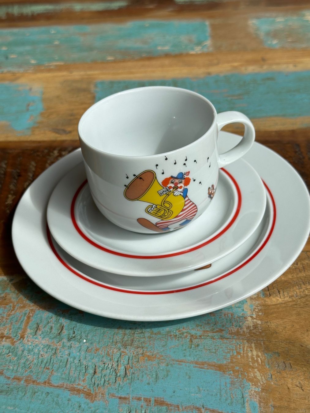 Set di piatti: Kindergeschirrsett  Langenthal grosse Kindertasse – Nuovo (secondo la descrizione) da Strengelbach venduto da shihtzuliving_22 4