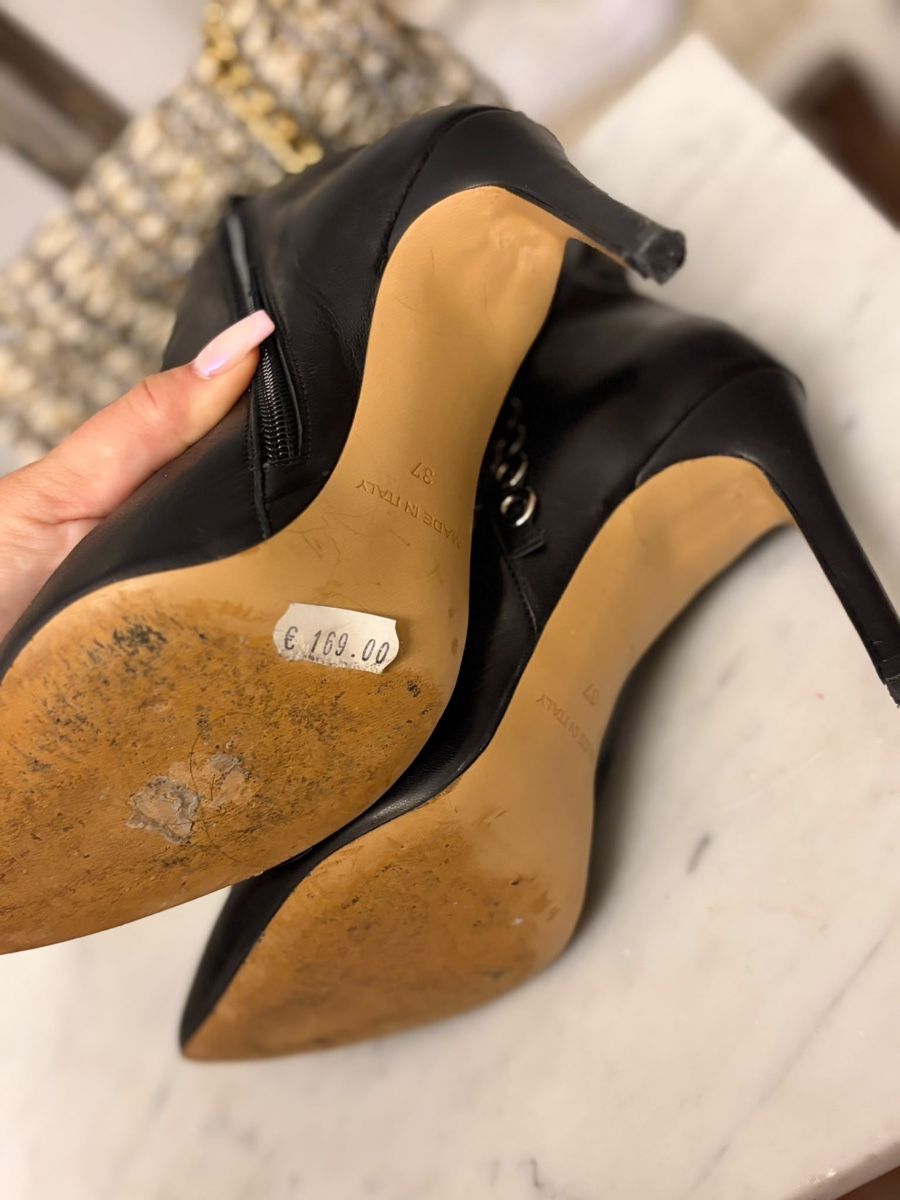 Scarpe da donna: Stiefeletten Schwarz Leder Grösse 37 – Usato da Embrach venduto da lady_t_ 3