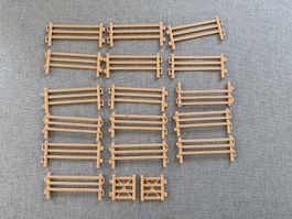 18 x Schleich Zaun Weidezaun Gatter Gehege