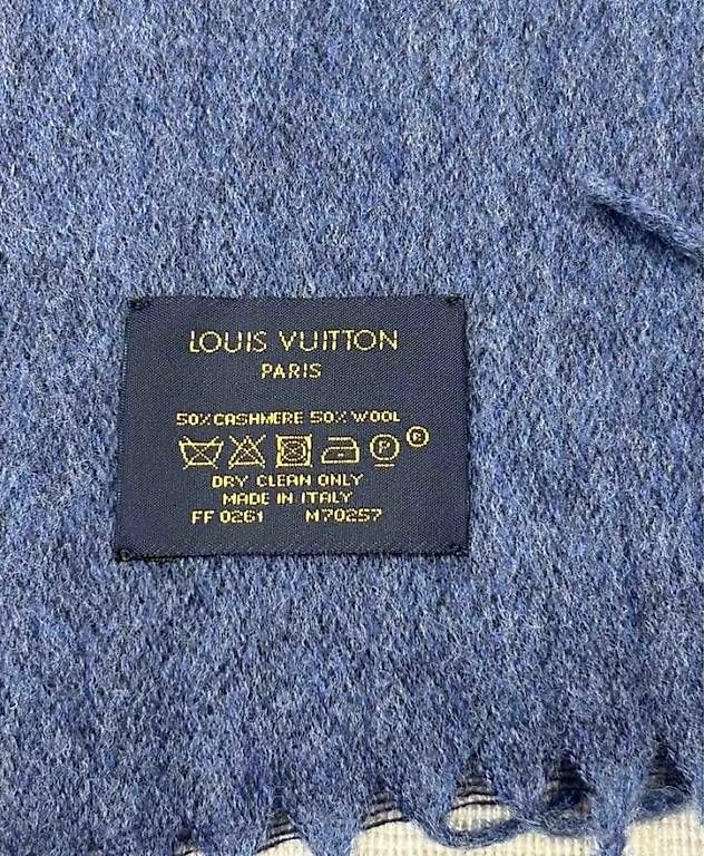 Louis Vuitton Foulard & Sciarpe: Louis Vuitton Schal Blau – Nuovo (secondo la descrizione) da Ottenbach venduto da RaRo 1