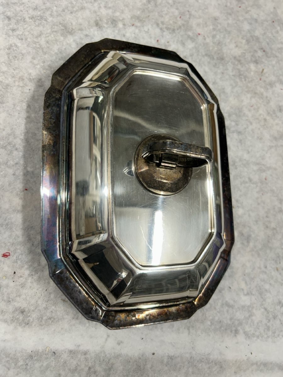 Contenitori & Simili: Silber Gemüseschüssel mit Deckel, Vintage Design – Usato da Kehrsiten venduto da fot_55m5