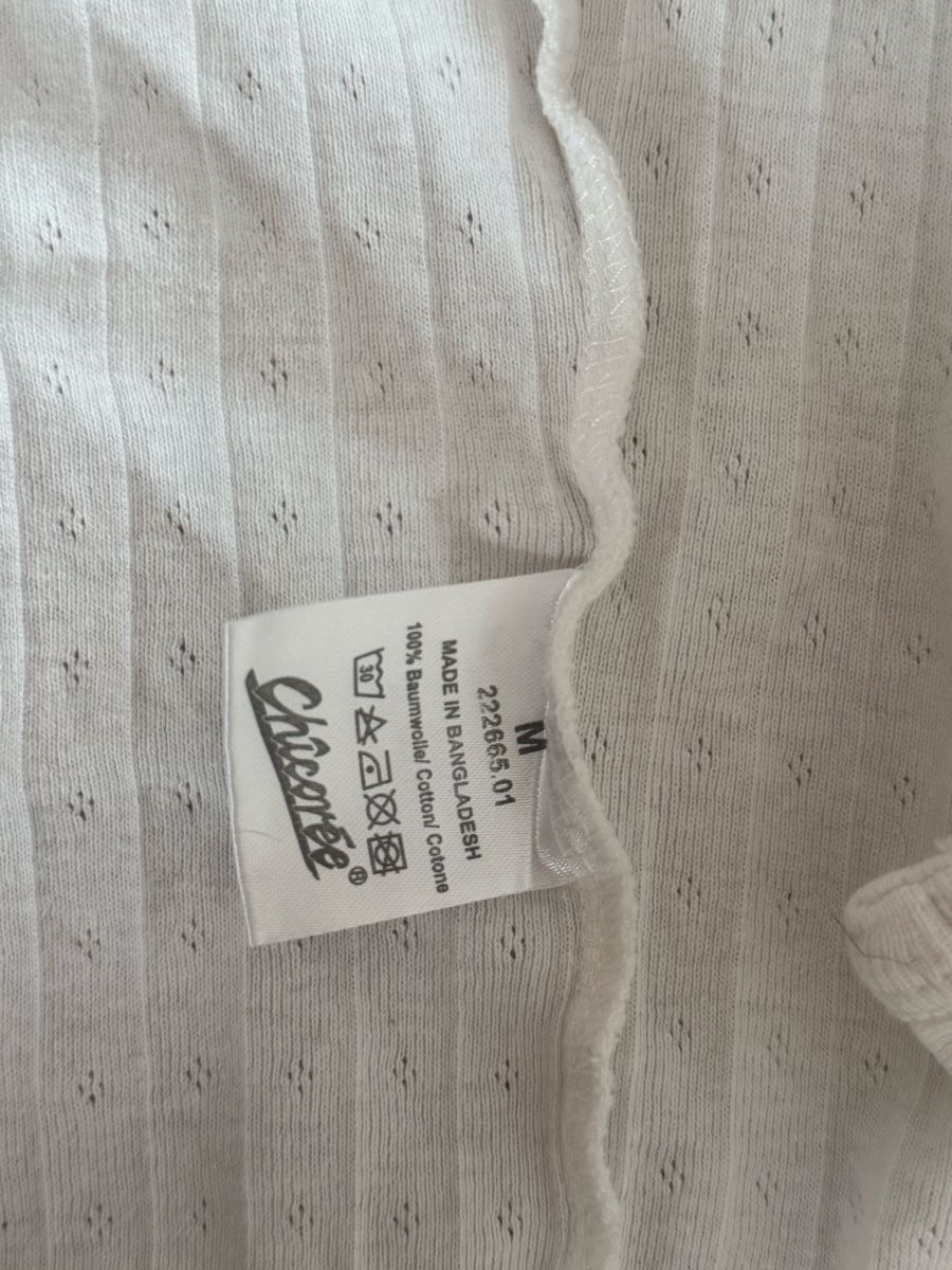 Tops: Langarmshirt Weiss Grösse M   – D'occasion à Hüttwilen par sar_8gj7 1
