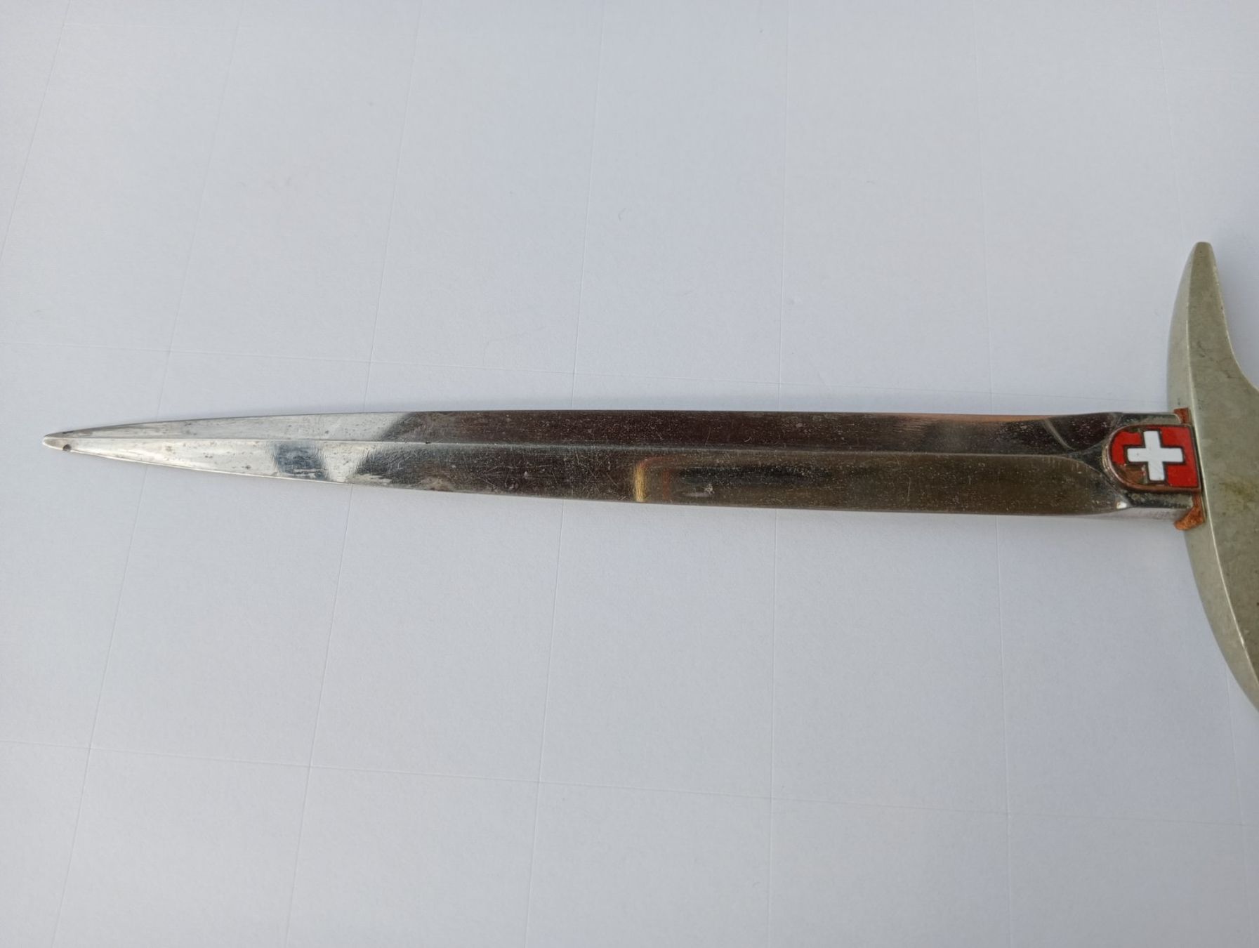 Sonstiger Bürobedarf: Brieföffner "Schweizer Dolch mit Wappen" GES. Geschützt – Gebraucht aus Oberdorf BL von Barocki888 5
