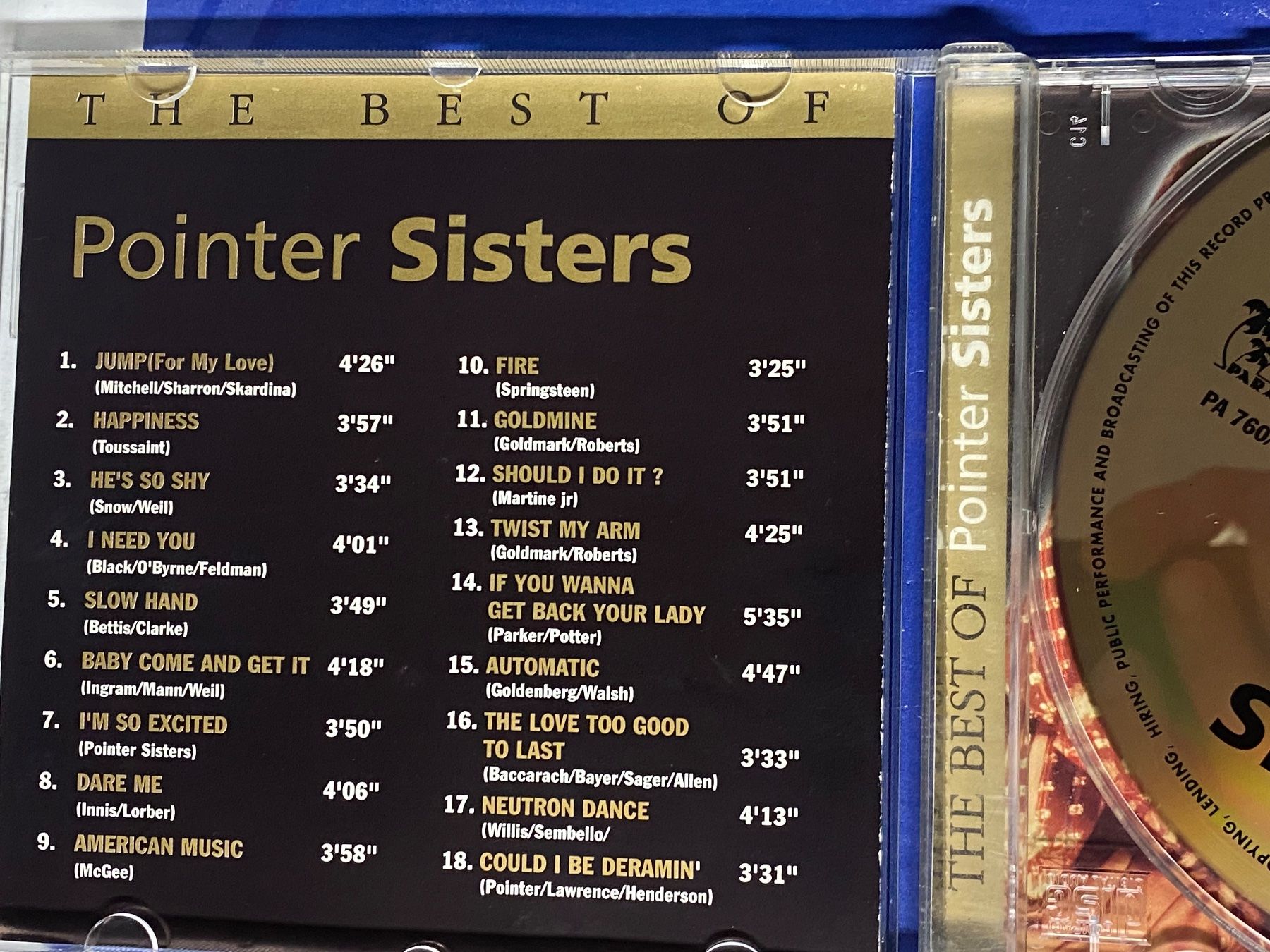 CDs: Pointer Sisters – Gebraucht aus Muri b. Bern von AdidasCollector 2