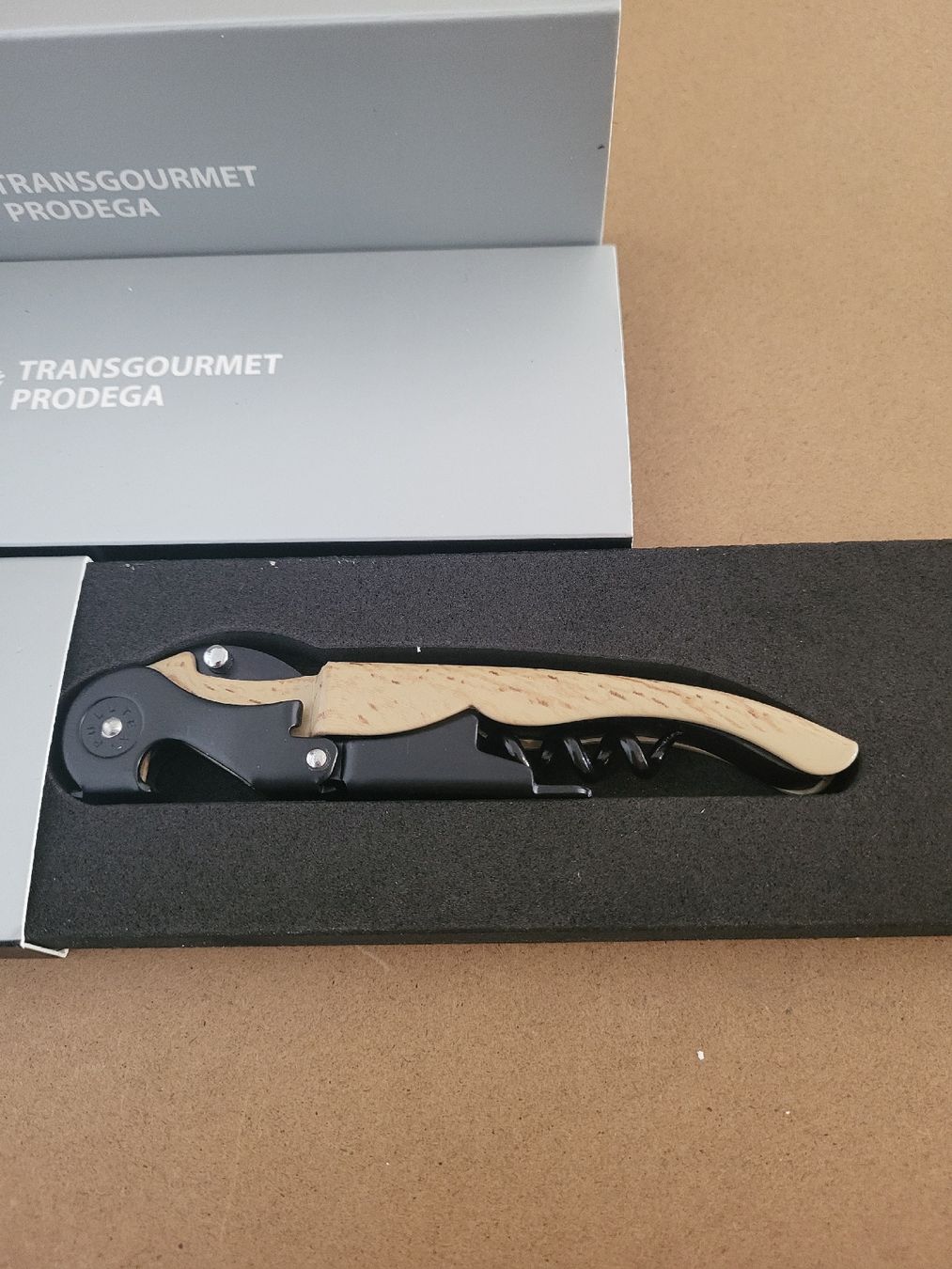 Flaschenöffner & -verschlüsse: Korkenzieher TRANSGOURMET PRODEGA neu mit Schatulle – Neu und originalverpackt aus Riniken von Melanie910 1