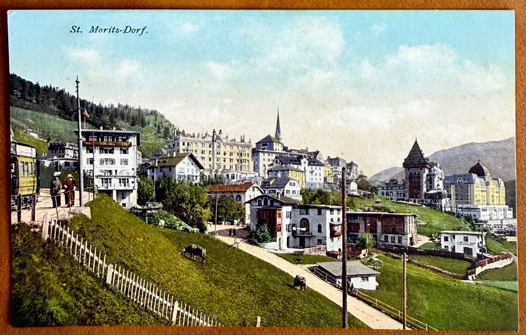 Cartoline postali: St. Moritz - Dorf - 1914... Schön ! – Usato da Lutry venduto da Ediego