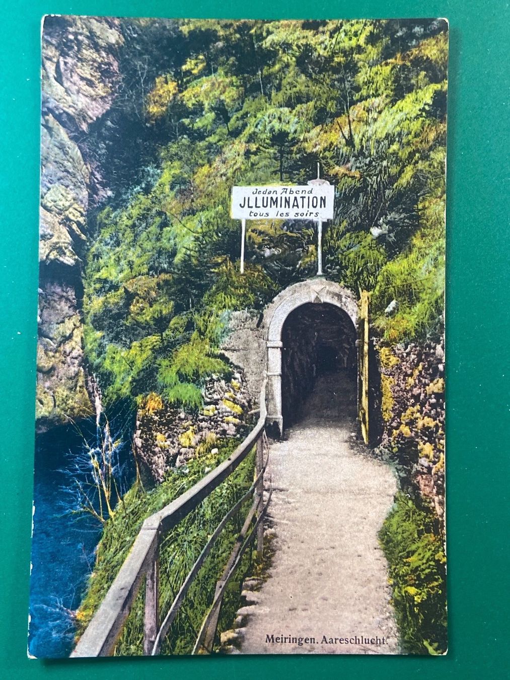 Cartoline postali: Meiringen - Aareschlucht – Usato da Steg VS venduto da danwer74