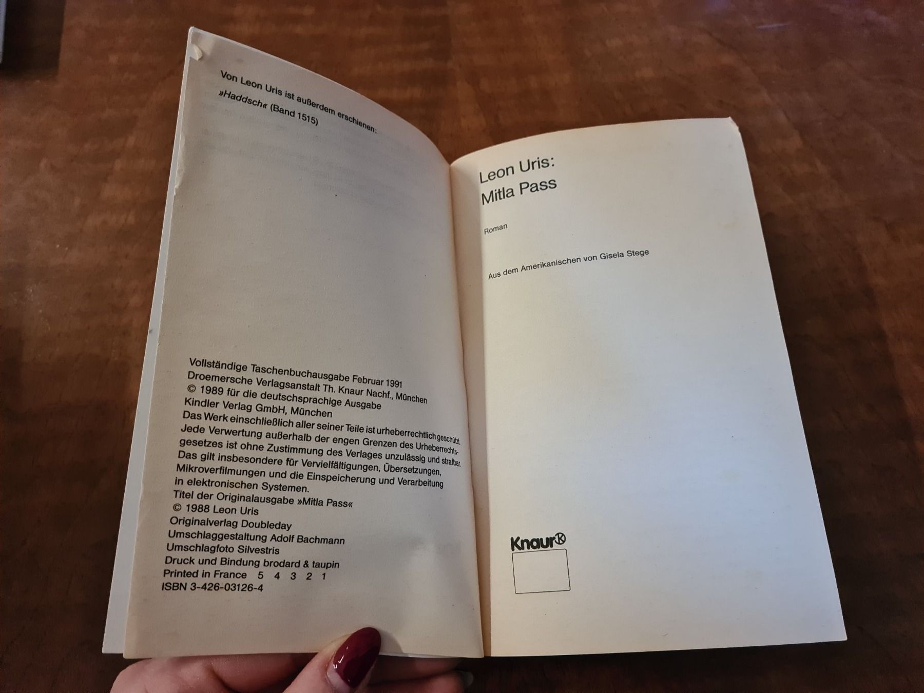 Libri: Mitla Pass – Usato da Erstfeld venduto da Uhu1980 1