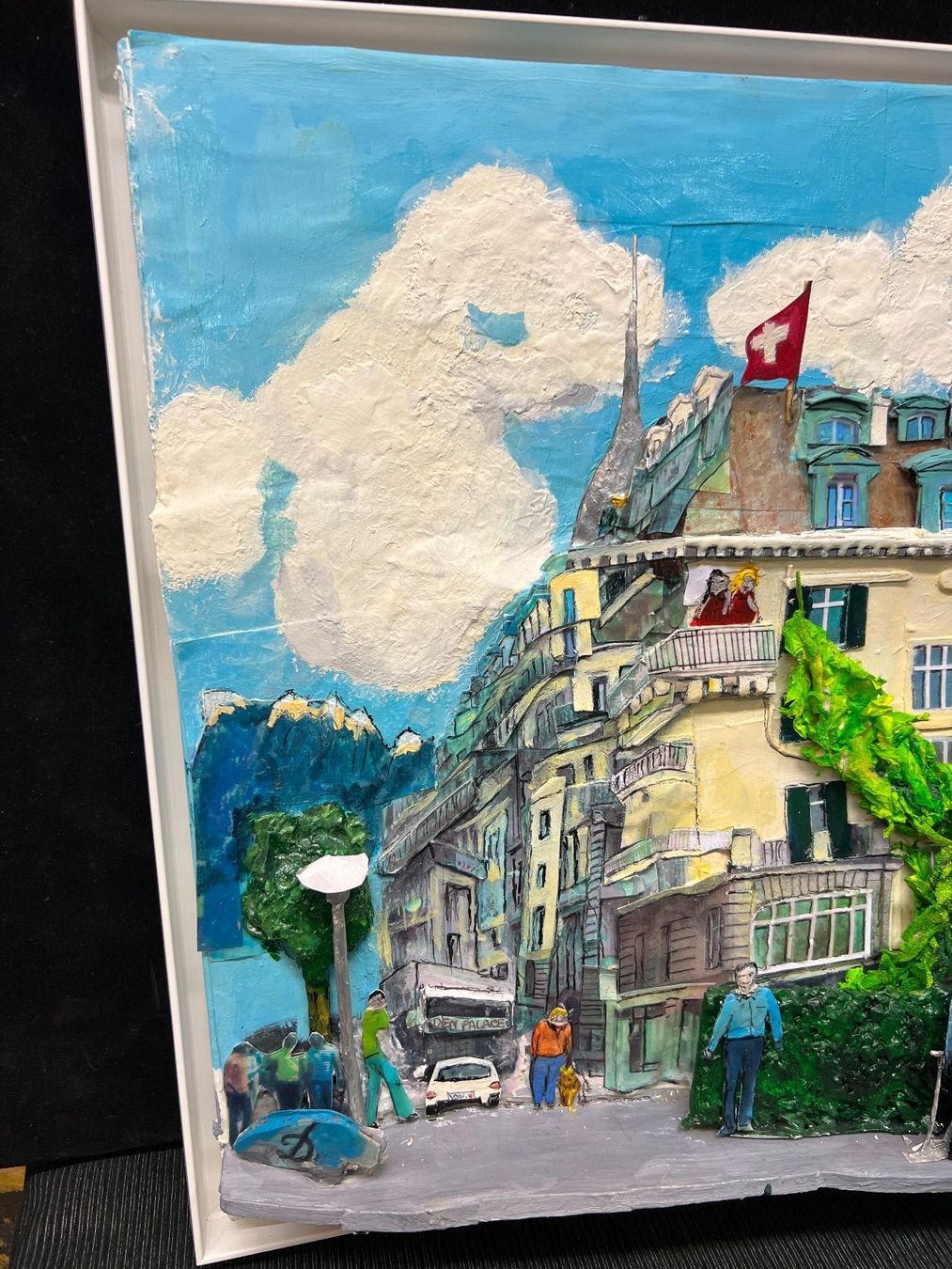 Dipinti: EDEN PALACE TECHNIQUE MIXTE SIGNÉ ET DATÉ 2012 – Usato da Genève venduto da Qanil77 2