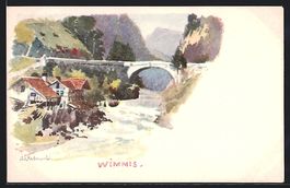 Wimmis, Brücke über den Fluss
