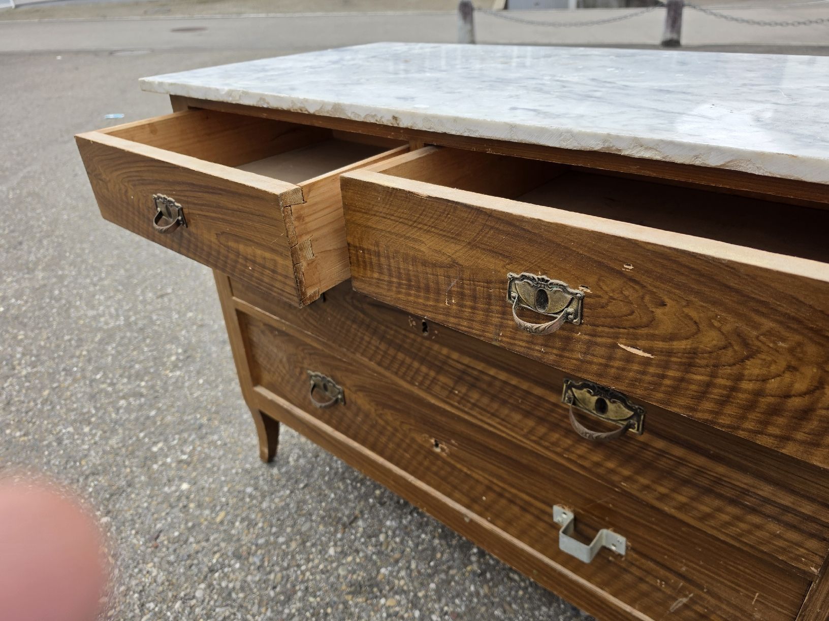 Cassettiere: Antike Kommode mit Marmorplatte - Vintage Chic Look! – Usato da Mettlen venduto da elios0888 8