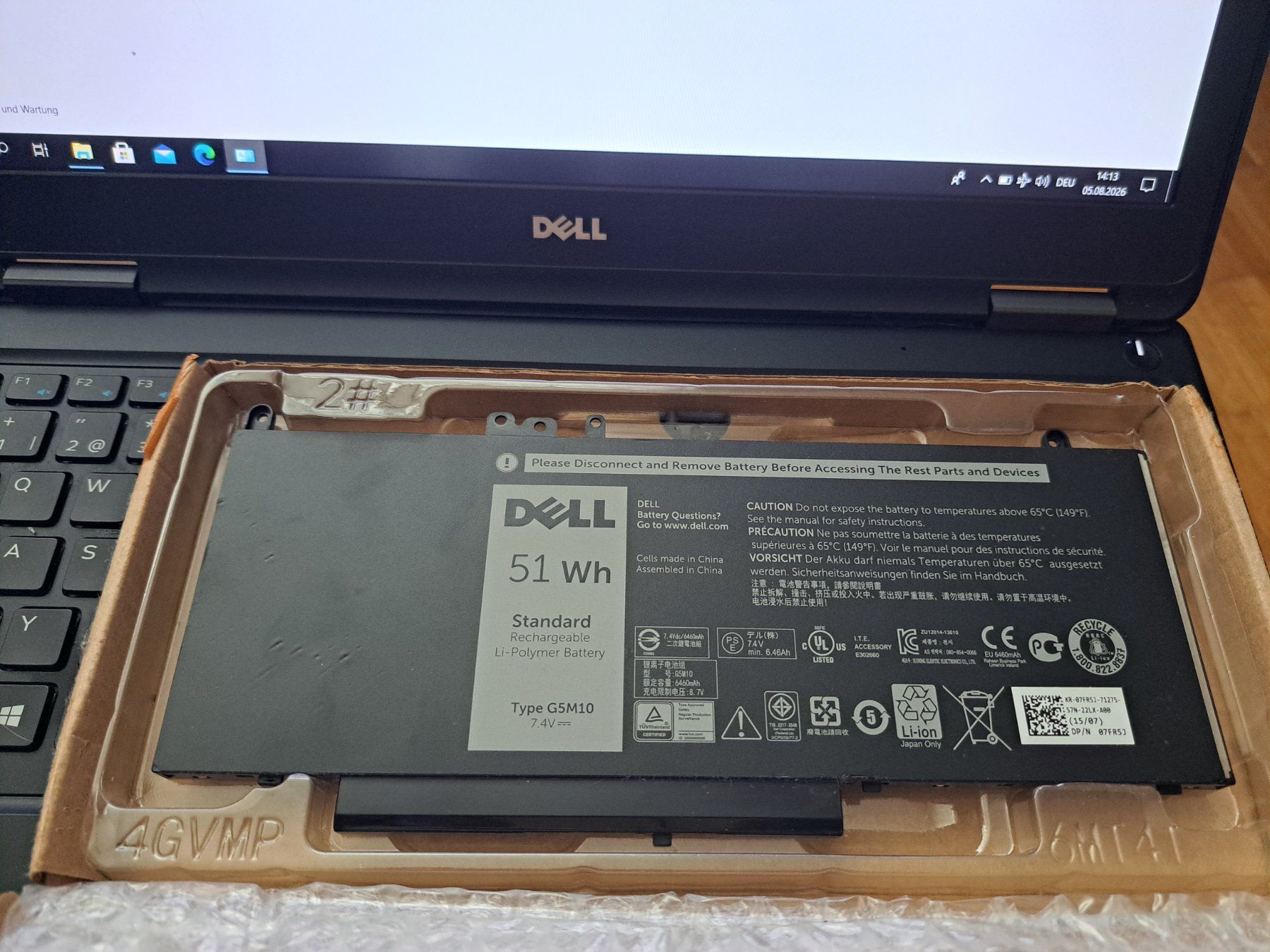 Dell Notebooks: Dell Latitude E5550 Notebook mit ersatz Akku – Gebraucht aus Schlieren von Rcaliforni 7