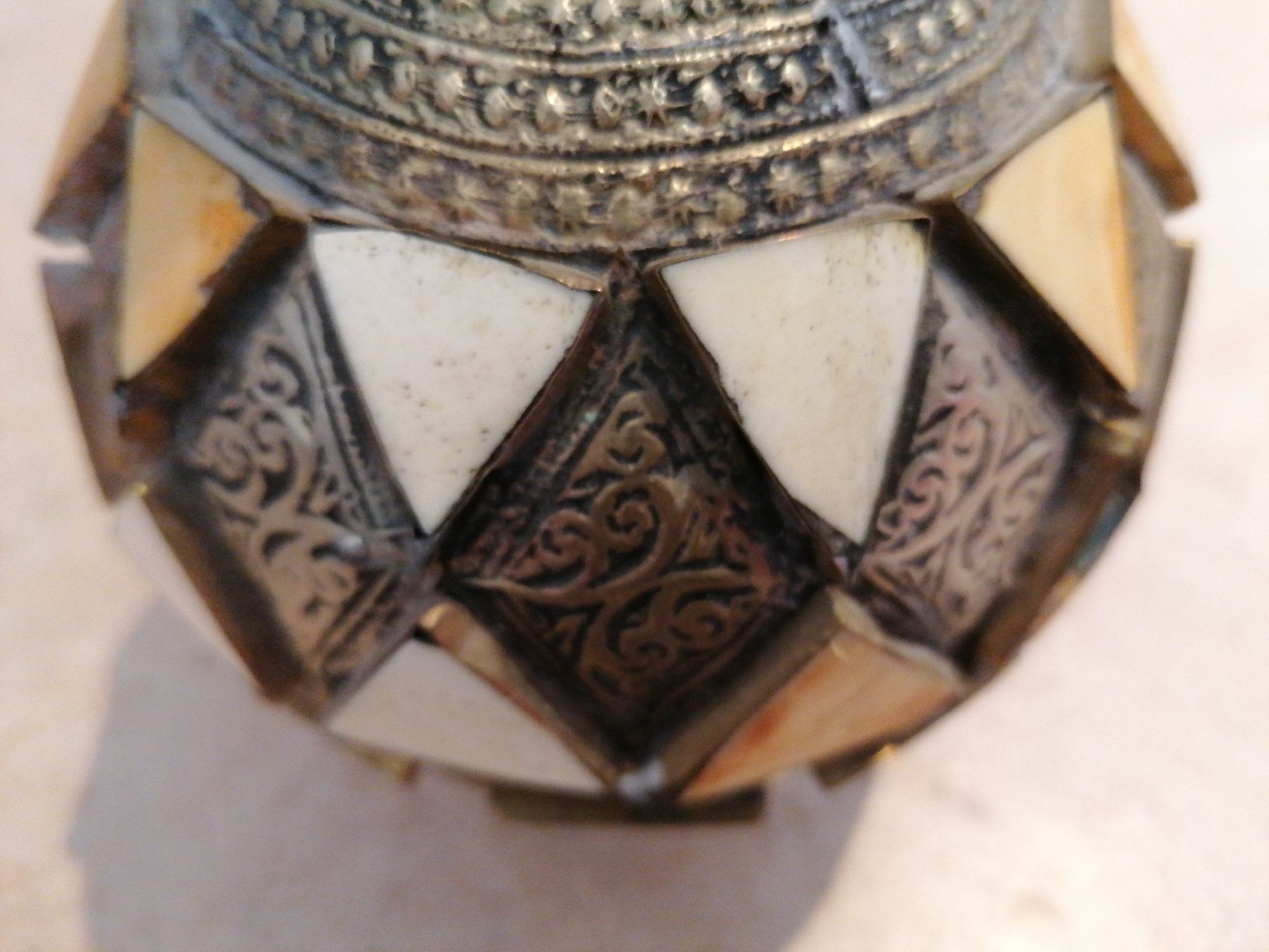 Vasi & Recipienti: Antike Flasche Vase, Messing und Einlegearbeit – Usato da Klingnau venduto da vollmond36 7