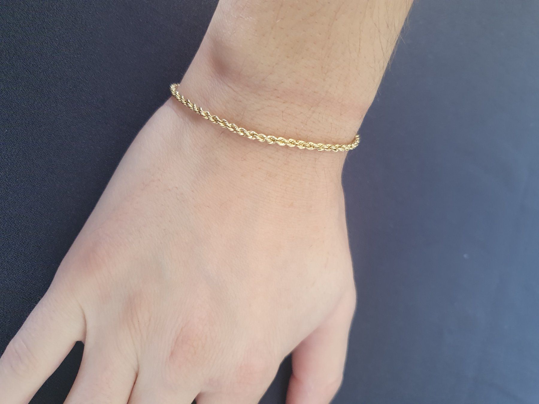 Bracciali & Braccialetti: Bracelet maille corde or 585 17 cm – Usato da Lausanne venduto da Af2016 6