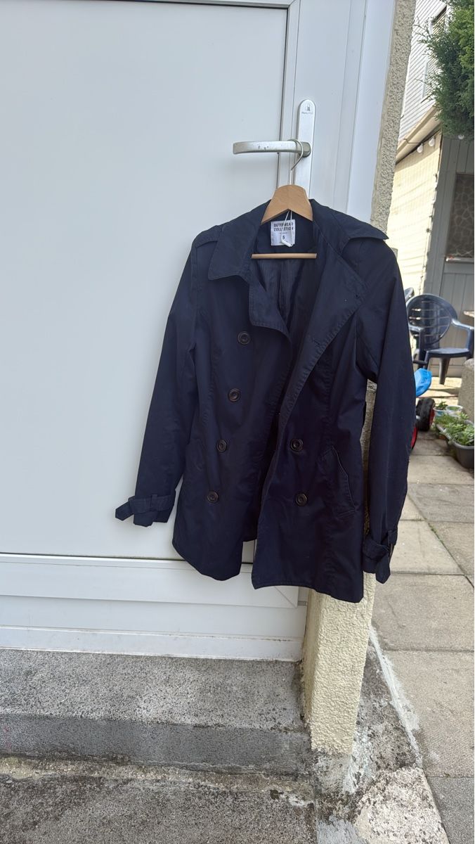 Giacche: Damen Trenchcoat, Grösse S, Dunkelblau – Usato da Zürich venduto da Krikri21