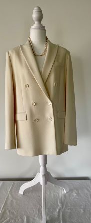 Klassisch Damen Blazer Crème NEU