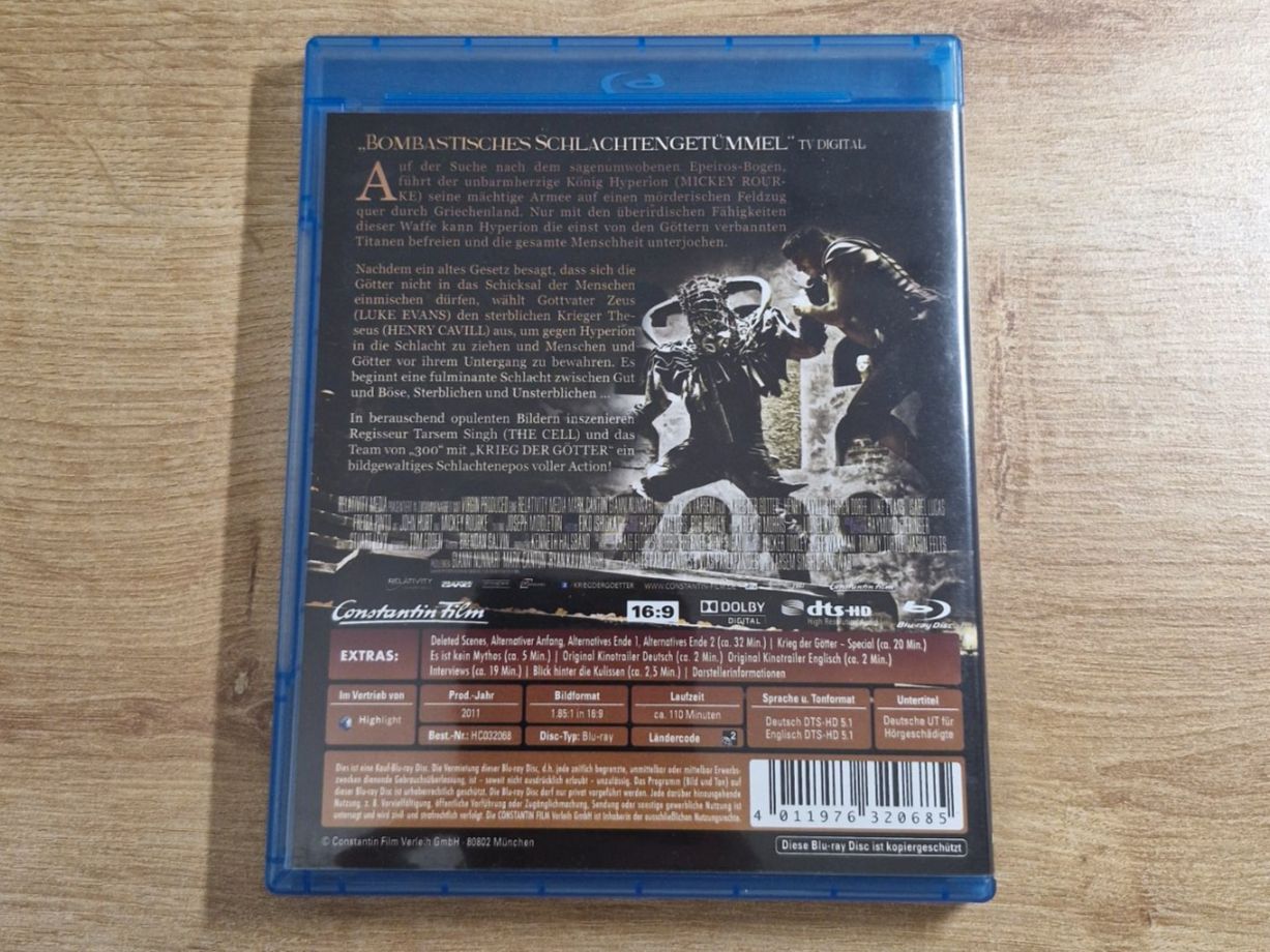 Tutti i DVDs: Krieg der Götter (2011) Bluray – Usato da Pfungen venduto da Whitie 1