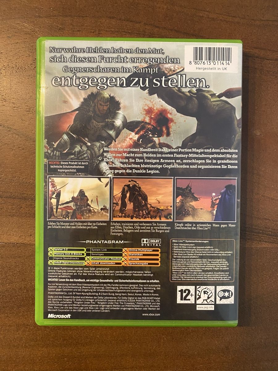 Microsoft Spiele: Kingdom Under Fire: The Crusaders für Xbox – Gebraucht aus Thunstetten von Virus_33 2
