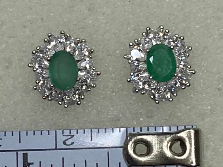 Ohrringe & -stecker: Natürliche Smaragd Ohrstecker 925 Silber – Neu (gemäss Beschreibung) aus St. Gallen von GIULESGG 5