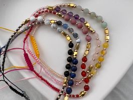Bracelet en pierres naturelles -Armband aus Naturstein