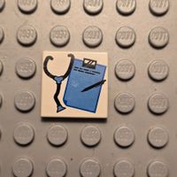 Lego Fliese (3068pb0037) mit Stethoskop Muster