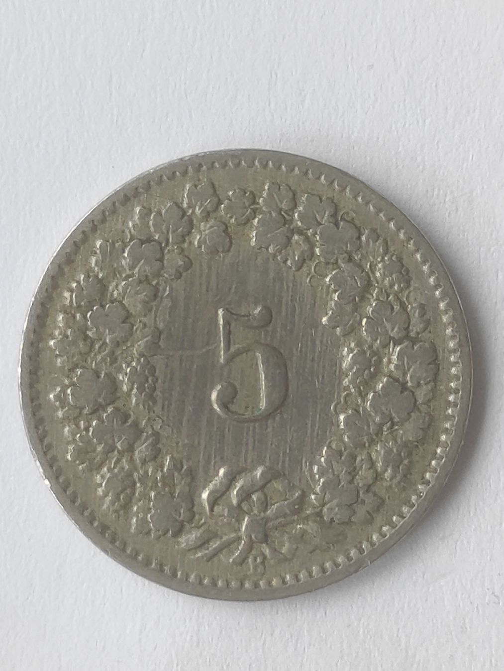 Tutti le monete: 5 Rappen Helvetica 1903 – Usato da Zürich venduto da Hamaster 1